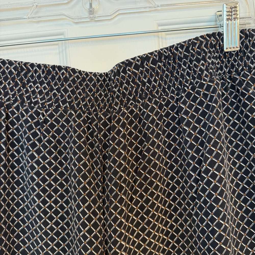 Whistles Foulard Wide Leg Trouser Pants Navy‎ Flowy Career Boho Crop Relaxed 10 - Picture 8 of 12